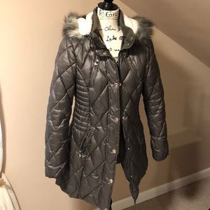 Puffer coat, 3/4 length